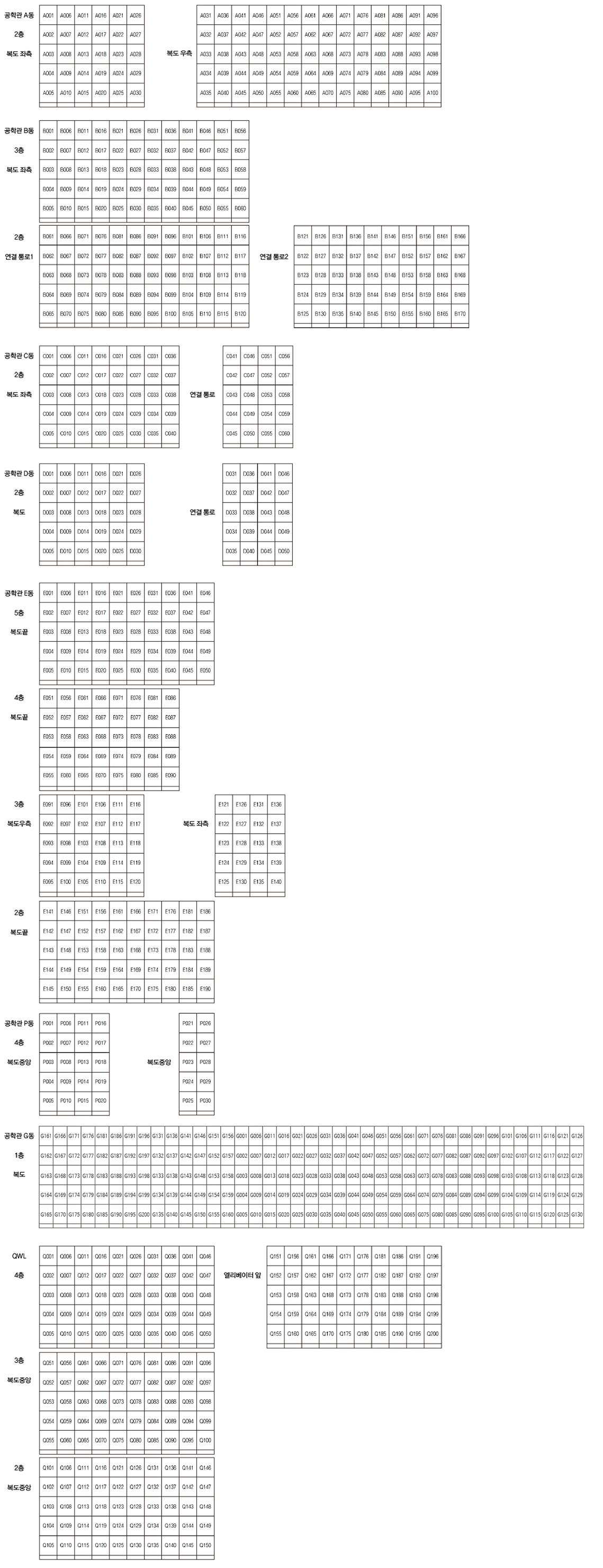 사물함 위치 안내